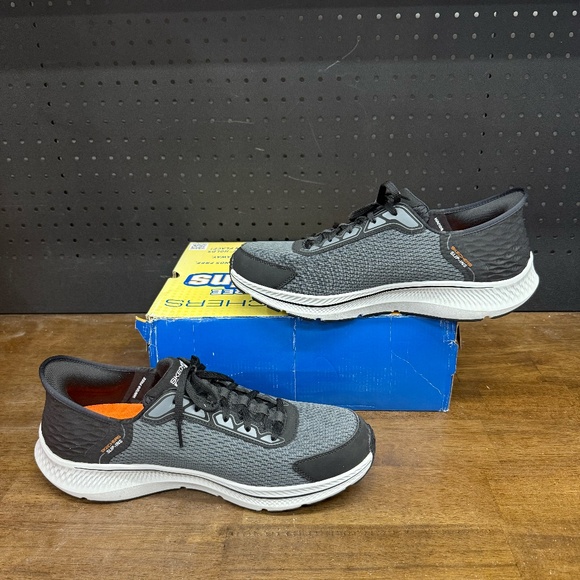 New W/ Box! Men's Skechers Go Run Consistent 2.0 Empowered Grey Sneakers Size 14 - Picture 2 of 5
